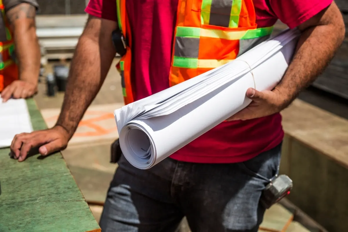 Photograph representing construction